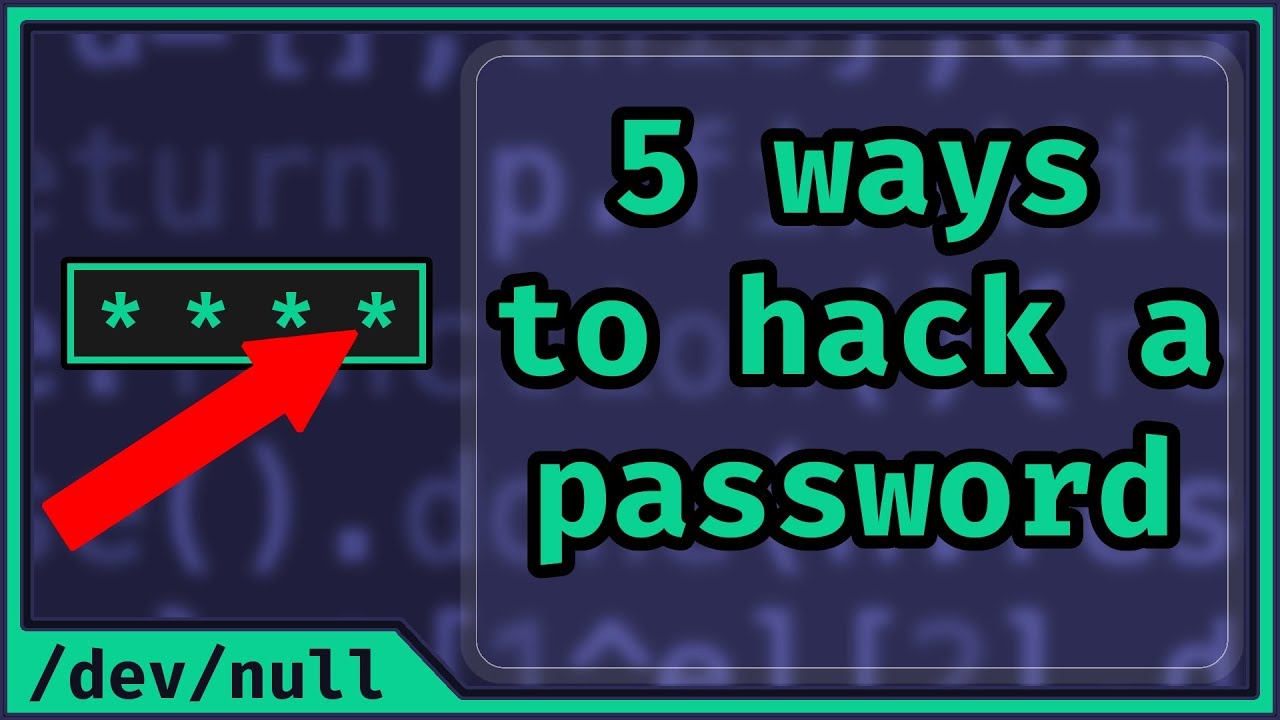 cracking passwords